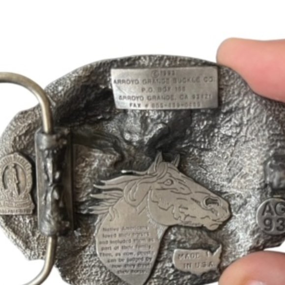 1983 Chief Joseph indian Buckle - Picture 2 of 5